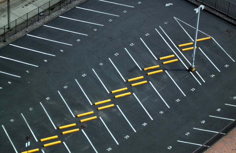 Parking Lot Blacktopping detail