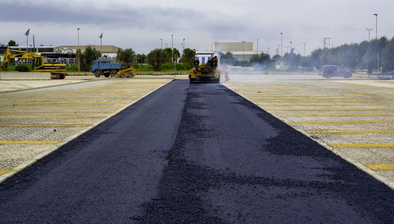 Paving Equipment in Action